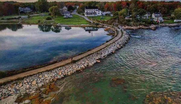 Image of hotel on the water